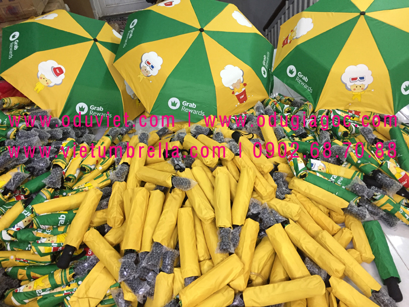 xưởng sản xuất ô dù cầm tay in logo quảng cáo